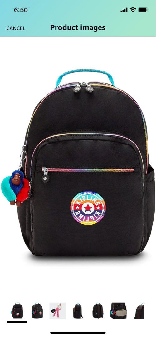Kipling rainbow online backpack
