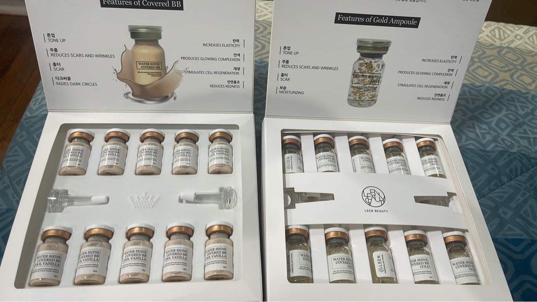 Korean BB Glow Ampoules (Category: Face Care) located in Pasig City. Submitted by jmcmjmcm (Listing ID 1219731872, Image 1). Description: BB GLOW IMPORTED FROM SOUTH KOREA ✨ Gives you that immediate skin brightening and glowing effect using nano needles that are KFDA approved. It contains 100% natural ingredients that doesn’t cause any harm on your skin. NO PAIN AND NO DOWNTIME. 💯 Benefits of BB GLOW * Instantly glowing and radiant complexion * 