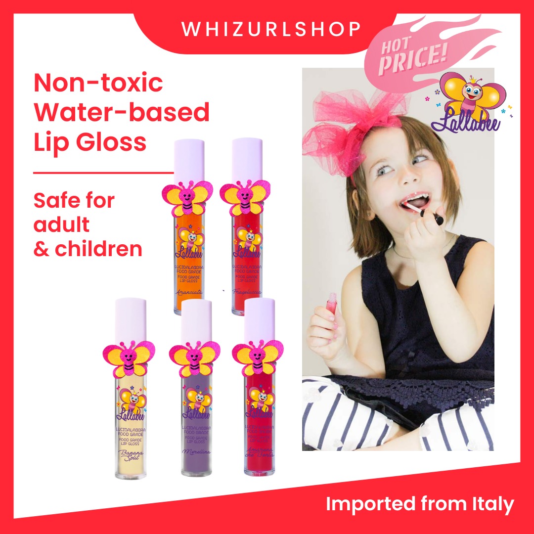 Lallabee Non-toxic Kids-safe Food-grade Lip Gloss, Beauty & Personal Care,  Face, Makeup on Carousell