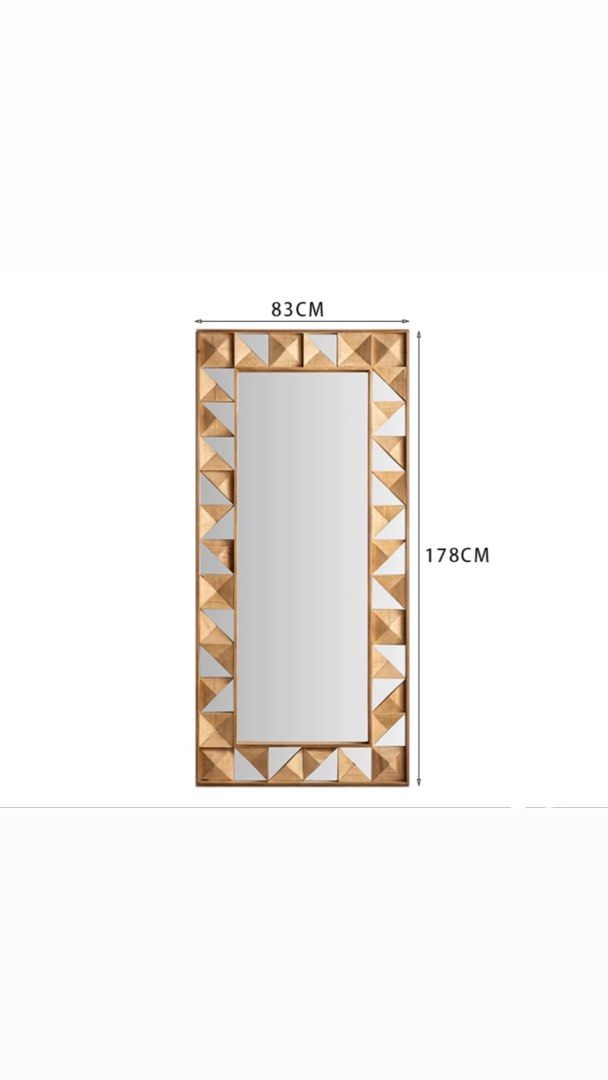 LEVINE Rustic Full Length Mirror, Furniture & Home Living, Home Decor