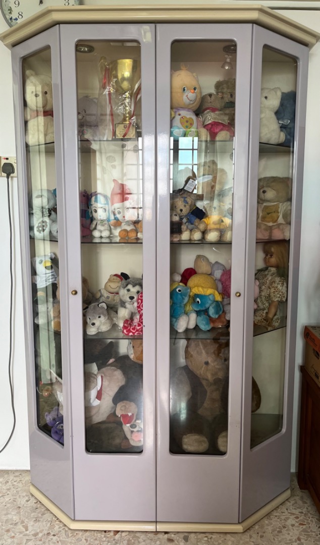 Lilac display cabinet, Furniture & Home Living, Furniture, Shelves ...