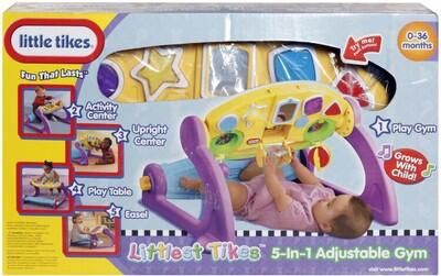 Little Tikes 5 in 1 adjustable gym (Category: Kids Tables & Chairs) located in San Juan City. Submitted by amberworld (Listing ID 1219708826, Image 3). Description: well used and still in good condition with few minor scratches. box not included. picture of box is for reference only My son loved to play with this between 1.5 - 3 y/o. This kept him busy in the morning :) RFS: disposing baby items.