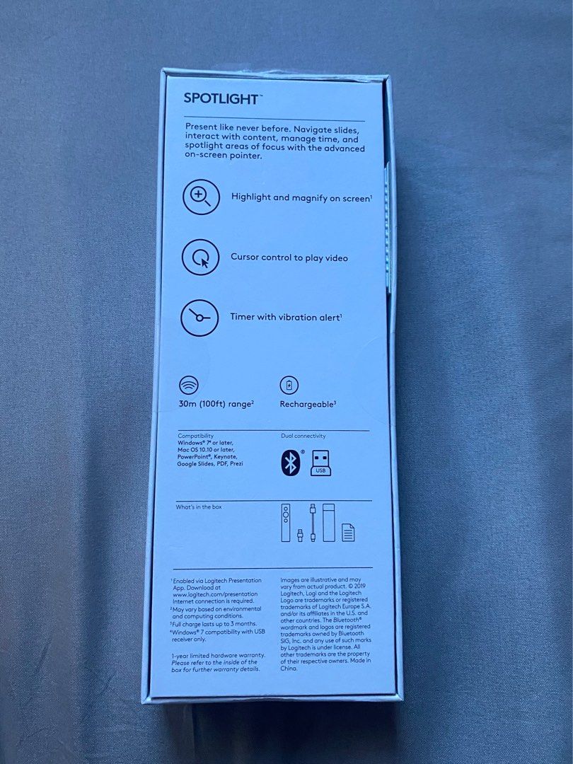 Logitech Spotlight Presentation Remote, Computers & Tech, Office & Business Technology on Carousell