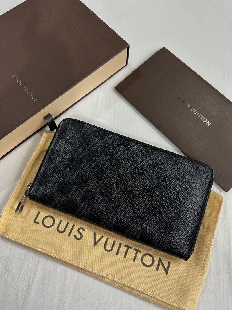 Louis Vuitton Zippy Wallet Vertical Graphite Damier Graphite