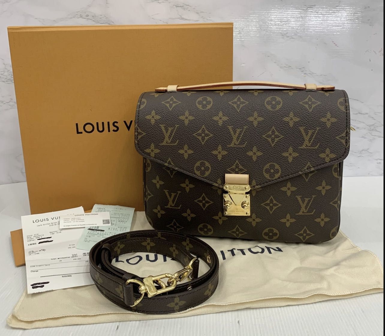 LOUIS VUITTON Louis Vuitton Monogram Micro Metis Brown M44875 Women's  Canvas Bag