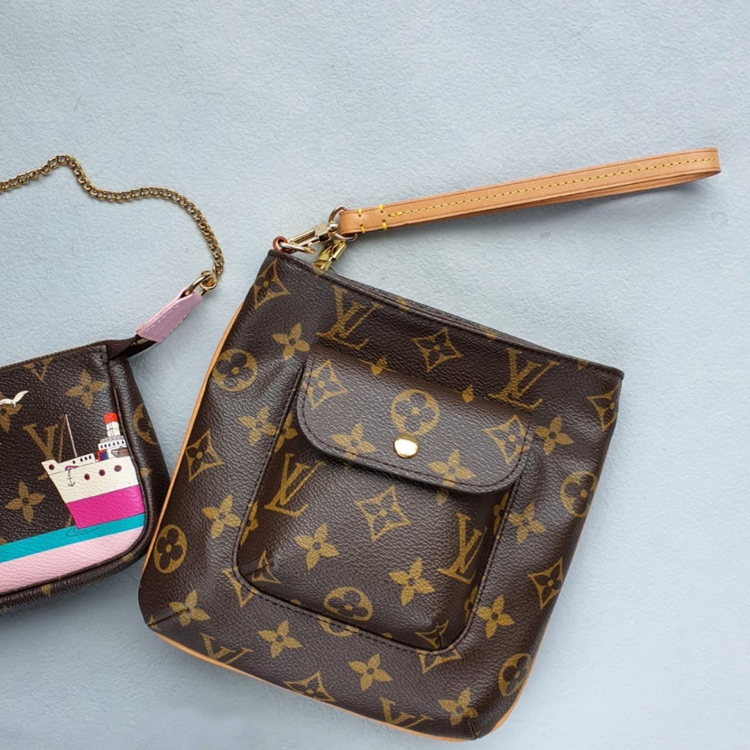 LV Partition Wristlet Pouch, Luxury, Bags & Wallets on Carousell