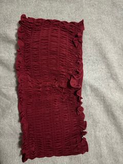 Maroon tube top