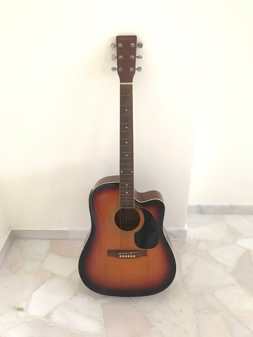 Martinez acoustic guitar, Hobbies & Toys, Music & Media, Musical ...