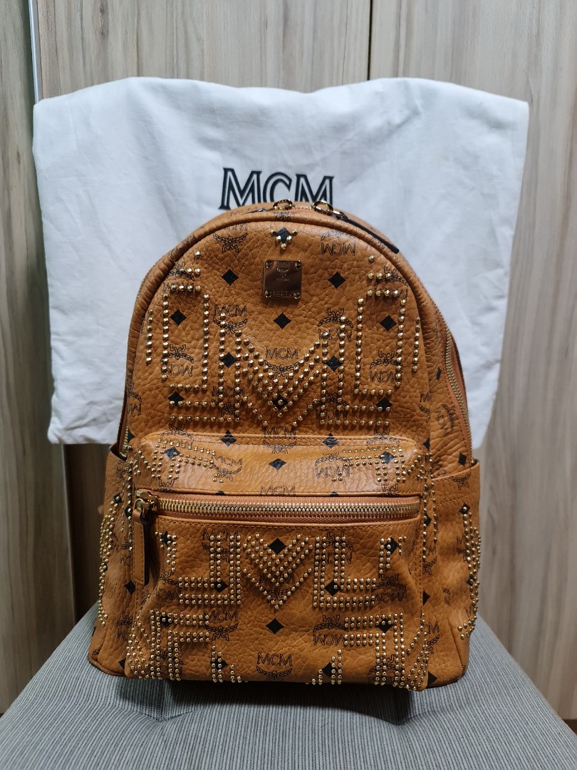 Price reduced! MCM Medium Stark Backpack, Luxury, Bags & Wallets on  Carousell