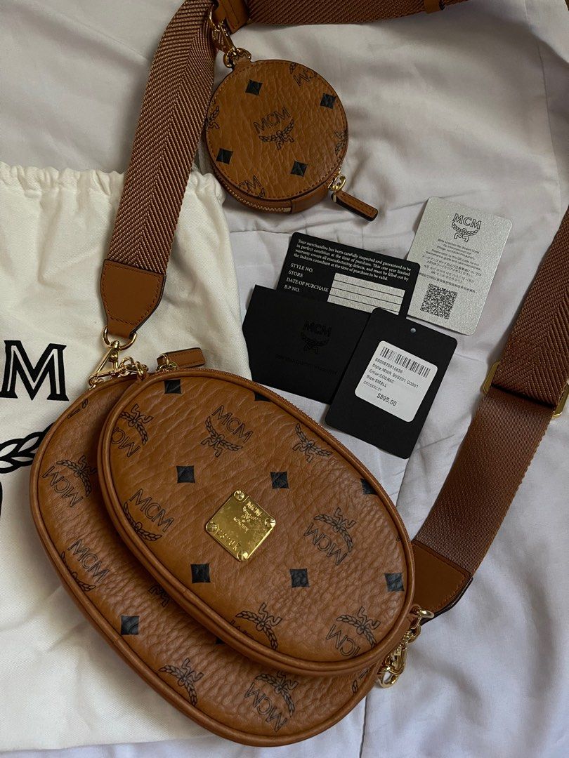MCM Visetos Essential Multi-Pochette Belt Bag