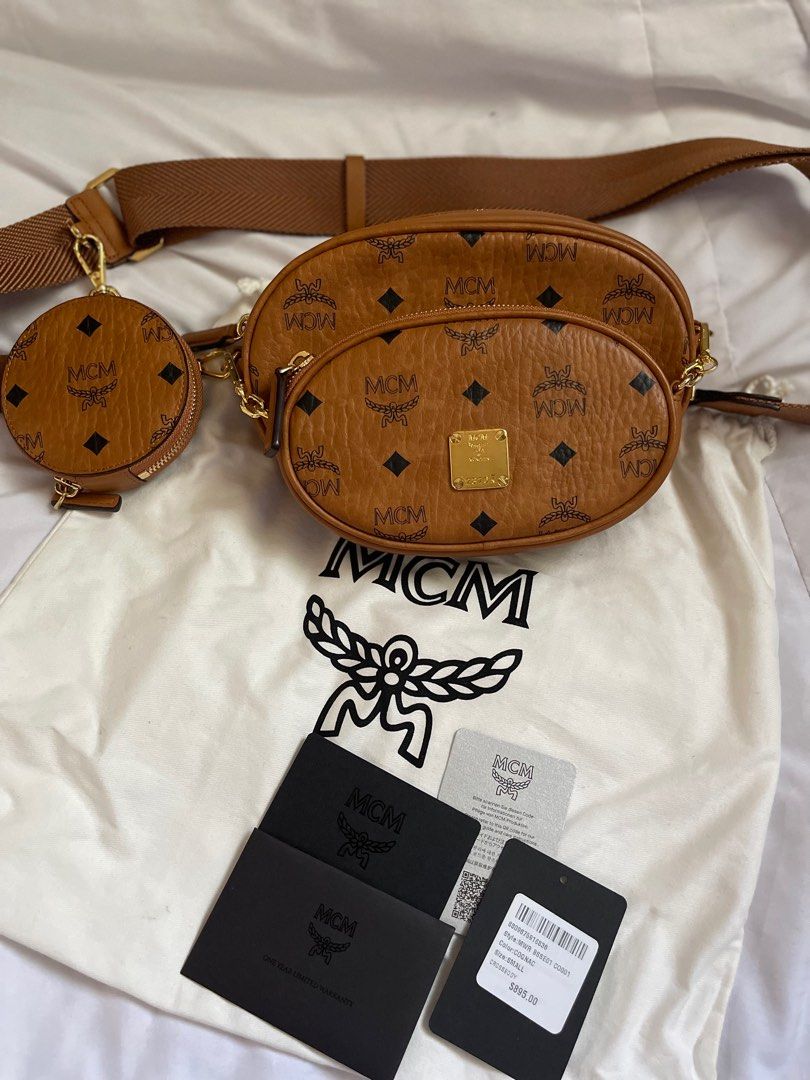 MCM Visetos Essential Multi-Pochette Belt Bag, Luxury, Bags & Wallets on  Carousell