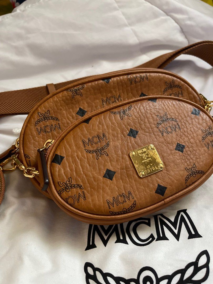 MCM Visetos Essential Multi-Pochette Belt Bag, Luxury, Bags & Wallets on  Carousell