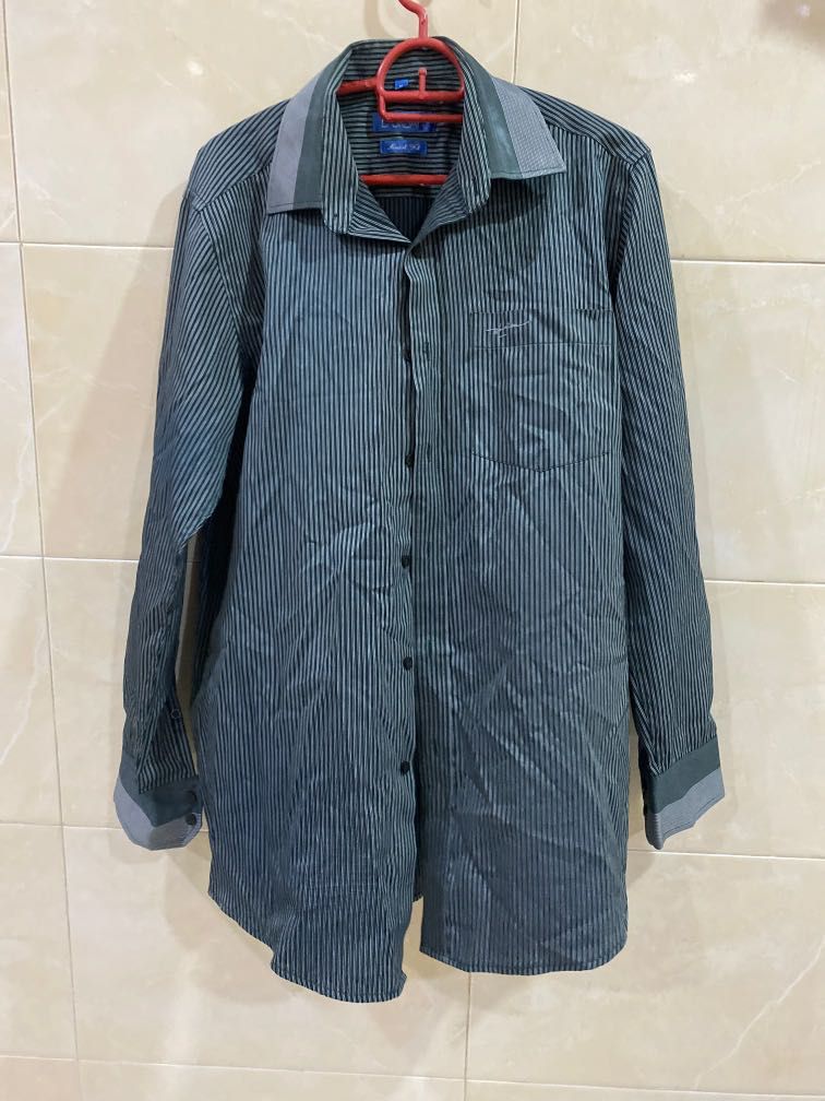 Men long sleeve durban formal shirt, Men's Fashion, Tops & Sets, Tshirts & Polo Shirts on Carousell