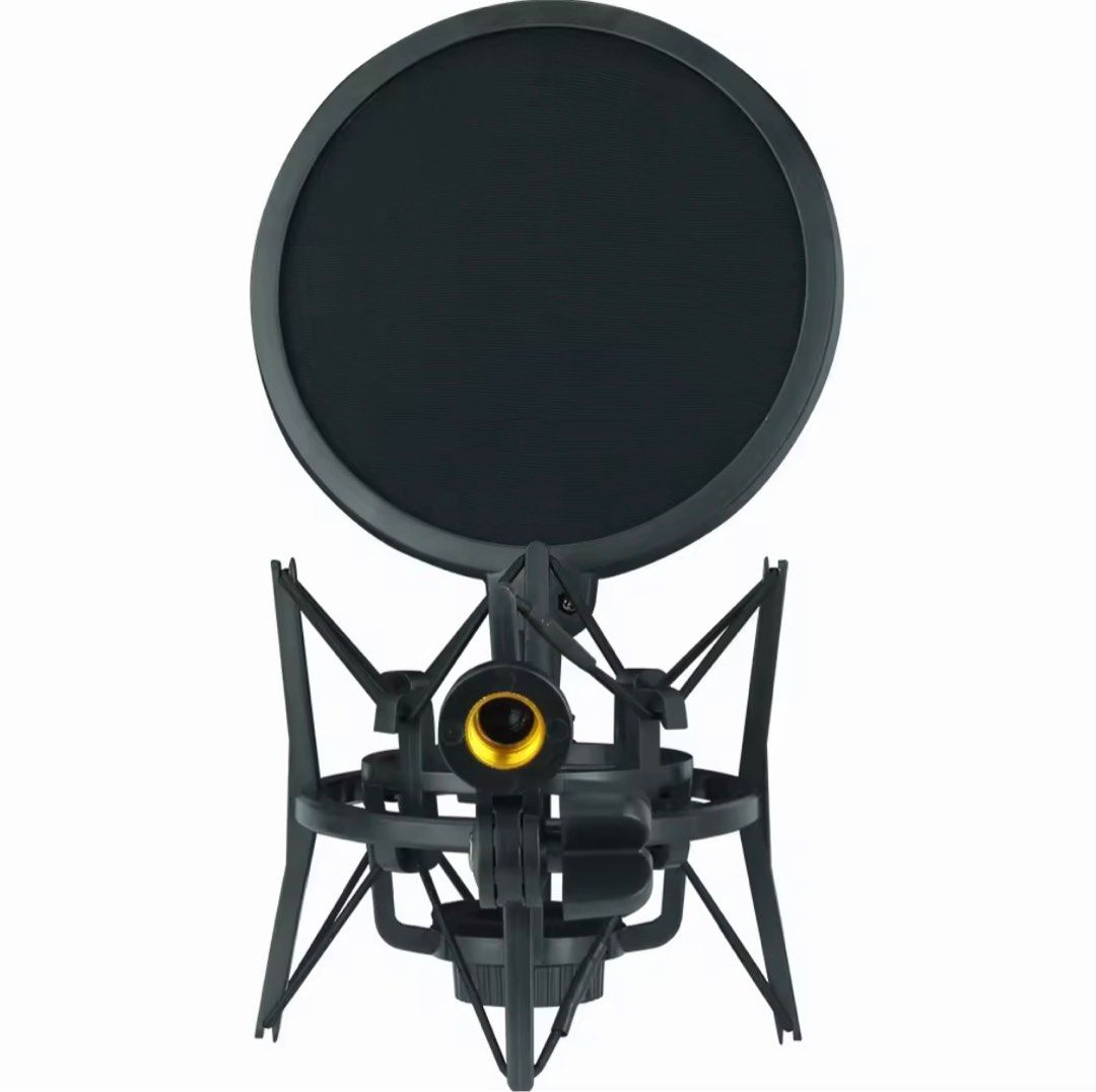 Microphone Shock Mount (with pop filter), Audio, Microphones on Carousell