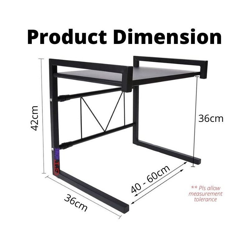 Microwave Oven Rack Adjustable to fit your Oven Kitchen Rack Storage