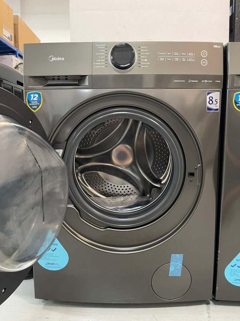 Midea 8.5kg Front Load Inverter Washing Machine (MF200W85B) Display Set