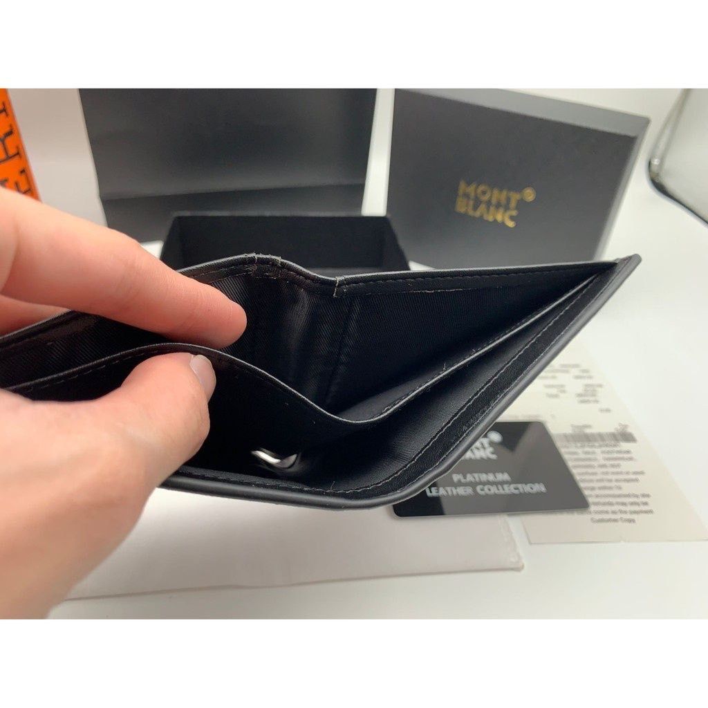 Montblanc Men s Short Black Business Multi card Wallet Fashion All