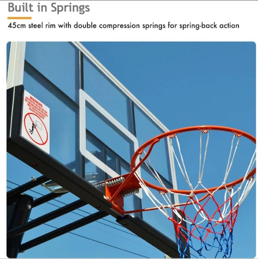 Movable Basketball Stand with Ring, Sports Equipment, Sports & Games