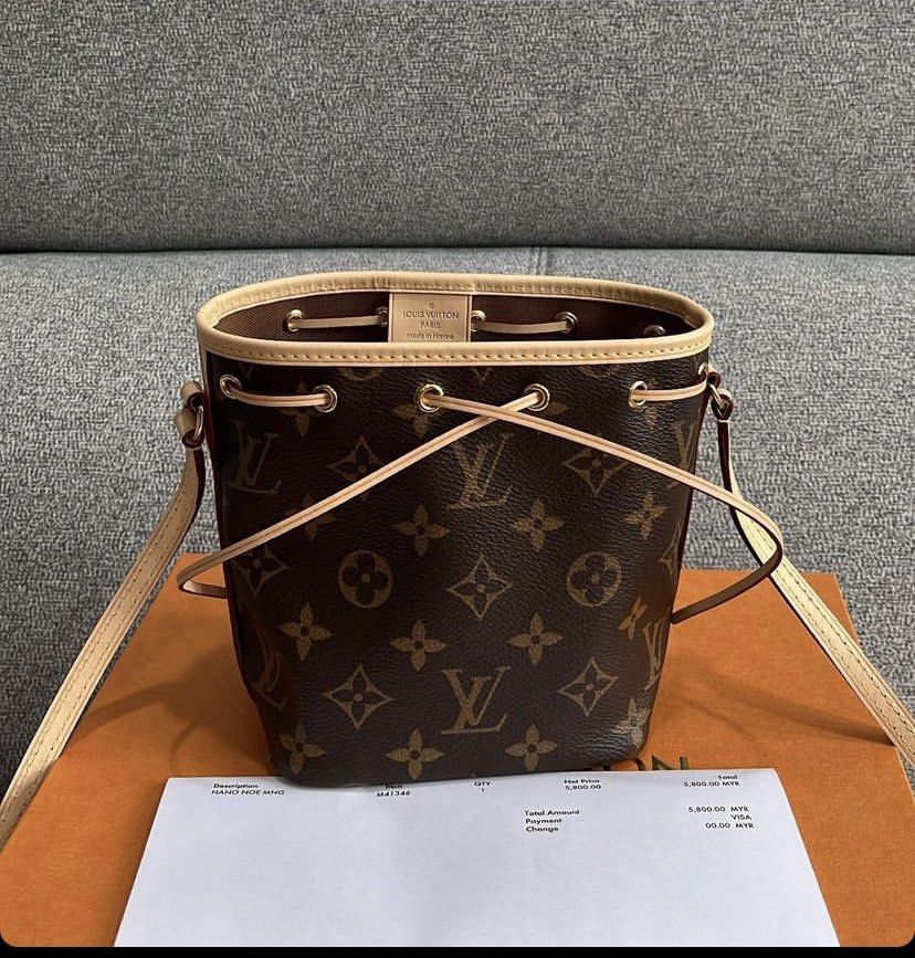 Louis Vuitton Monogram Canvas Nano Noe, Luxury, Bags & Wallets on Carousell