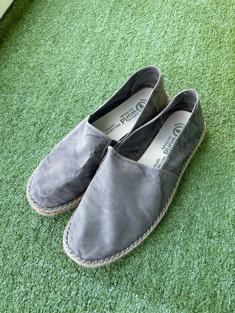 Natural World Grey Espadrilles EU45