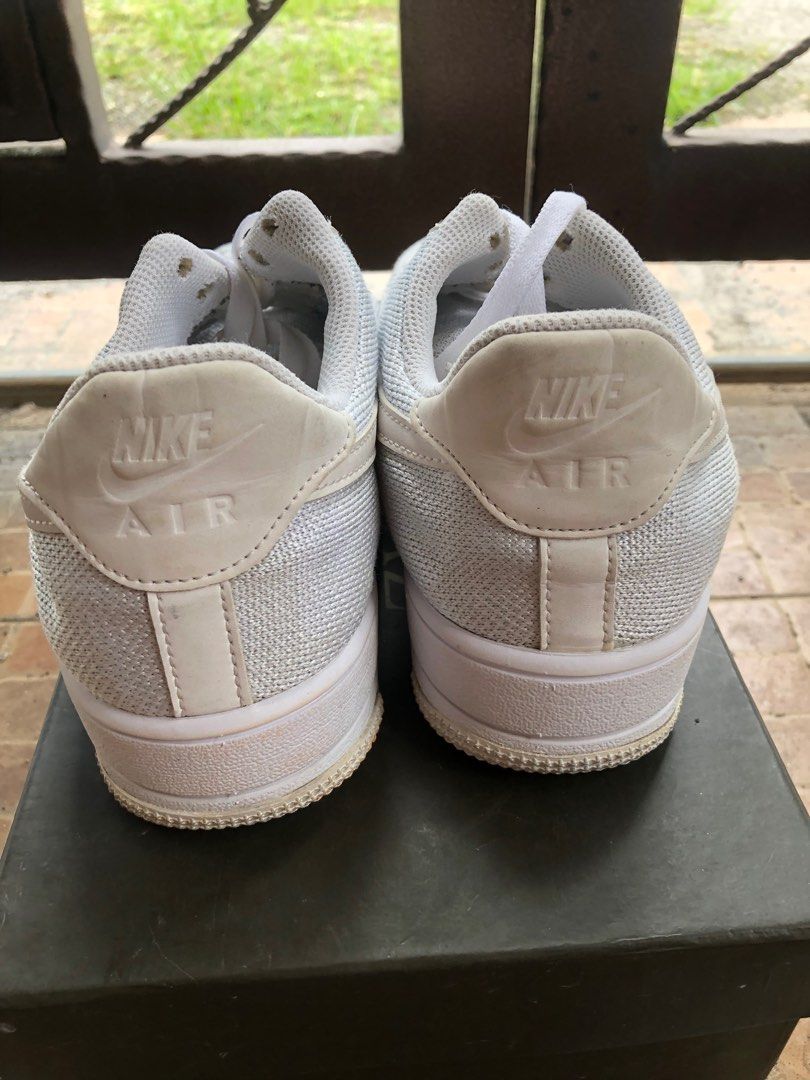 Nike Air Force 1 AF1 Low Flyknit 2 White Pure Platinum Men s