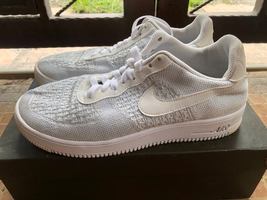 Air force 1 flyknit trainer white / pure platinum shop
