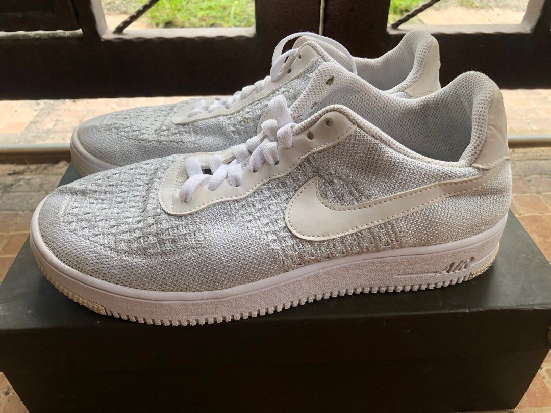 Nike Air Force 1 AF1 Low Flyknit 2 White Pure Platinum