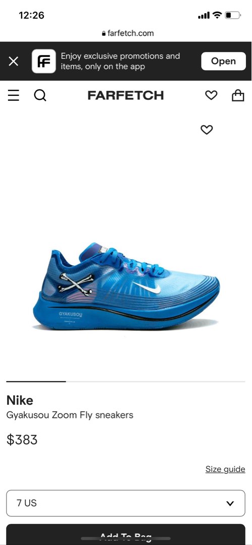 gyakusou zoom fly sneaker