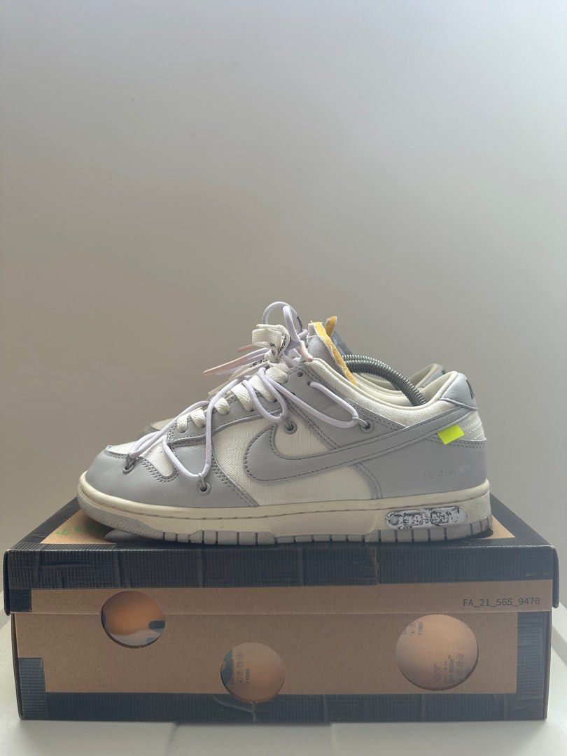 dunk low off white lot 49