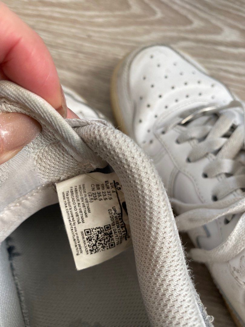 NIKE Air Force One UK4 Women s Fashion Footwear Sneakers on