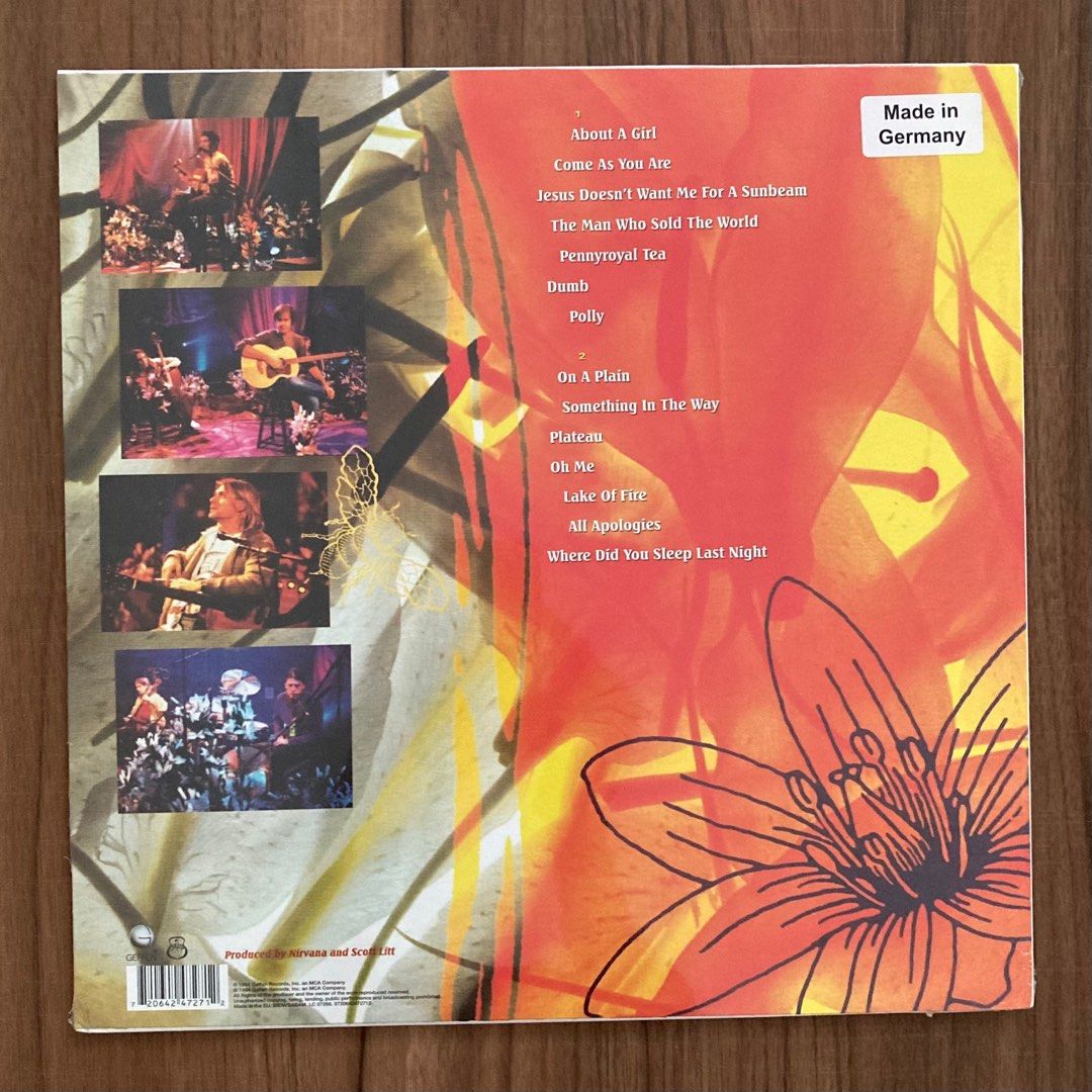 Nirvana MTV Unplugged vinyl, Hobbies & Toys, Music & Media, Vinyls on Carousell