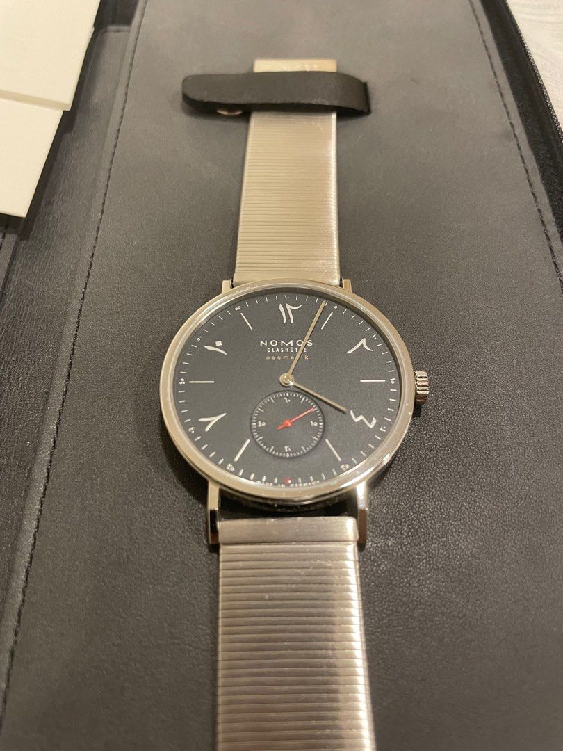 Nomos Tangente Neomatik Red Dot Midnight Blue, Luxury, Watches on Carousell