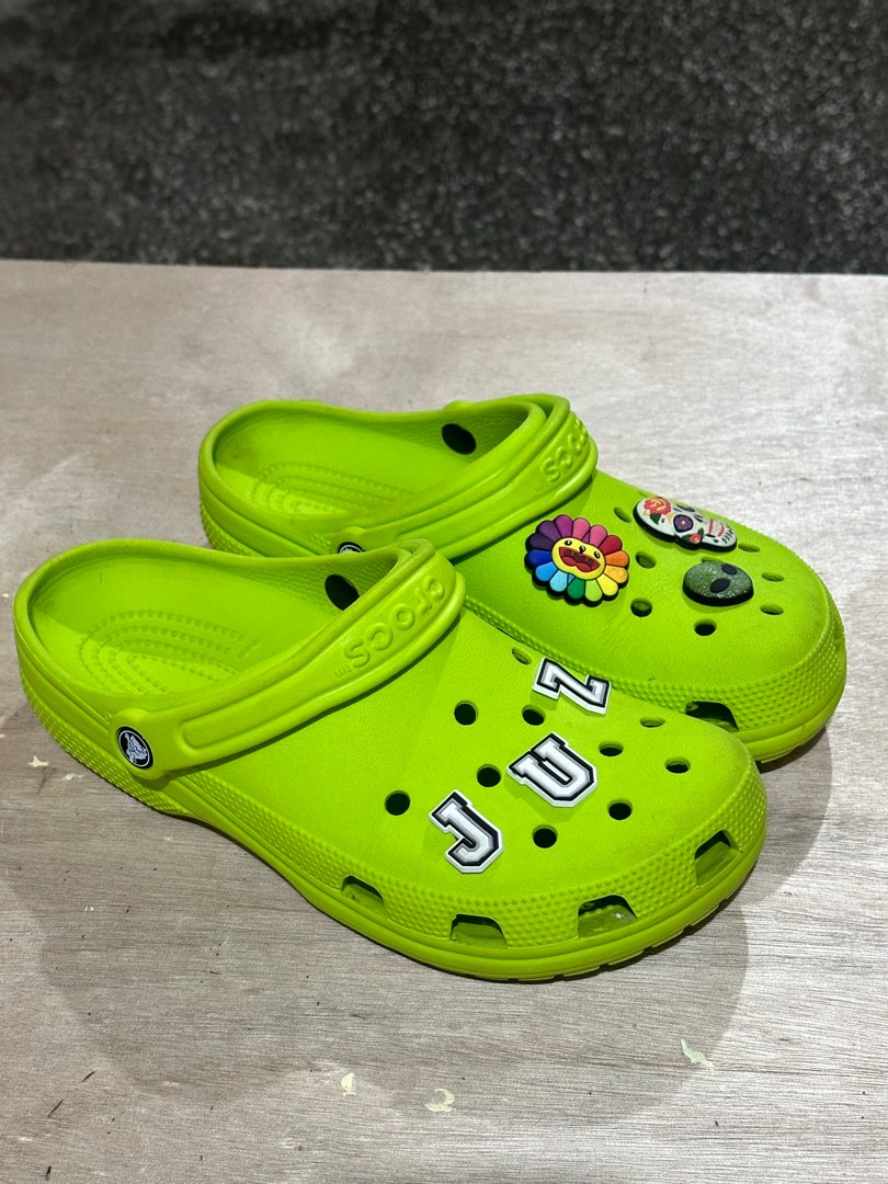 Crocs neon green discount