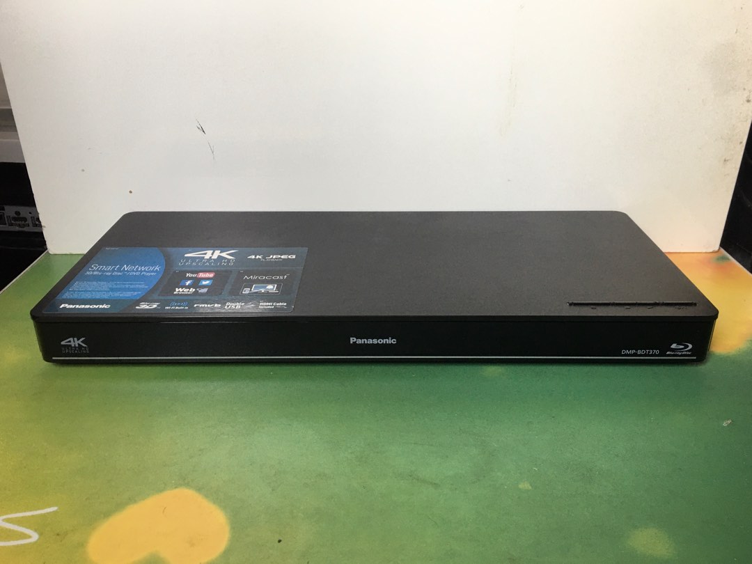 Panasonic DMP-BDT370 3D Blu-ray DVD Player (WiFi 2.4G)(4K升
