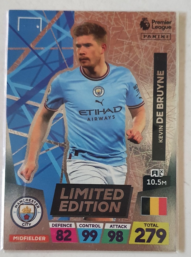 Panini Limited Edition EPL Kevin De Bruyne card, Hobbies & Toys ...