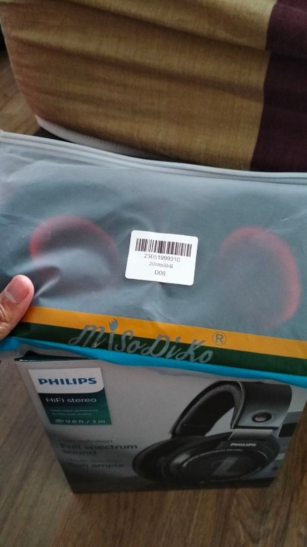 Philips SHP9500 + misodiko Velour earpads + ClearSpeak Boom Mic cable