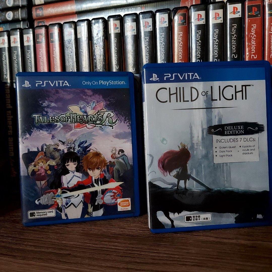 PlayStation Vita Games (Category: PlayStation) located in Manila. Submitted by watchesvideogamestoys (Listing ID 1219676188, Image 2). Description: PlayStation Vita Games: PRE OWNED Child of Light Deluxe Edition (2) - PhP1,799 Disgaea 3: Absence of Detention TB - PhP1,999 Disgaea 4: A Promise Revisited (2) - PhP1,799 God Eater 2: Rage Burst - PhP1,999 God Eater 2 JAP - PhP599 Mind Zero (3) - PhP1,699 Persona 4 Golden (4) - PhP1,999 Persona 4 Gold
