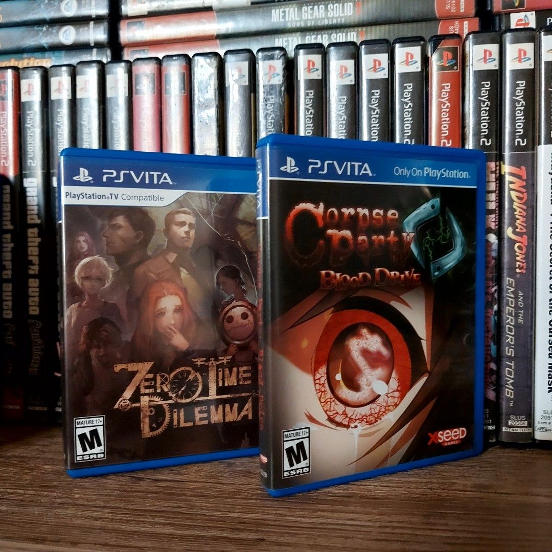 PlayStation Vita Games (2) (Category: PlayStation) located in Manila. Submitted by watchesvideogamestoys (Listing ID 1219676554, Image 3). Description: PlayStation Vita Games: PRE OWNED Criminal Girls Invite Only - PhP3,499 Corpse Party: Blood Drive - PhP1,999 Demon Gaze Global Edition - PhP1,499 Digimon Story Cyber Sleuth - PhP4,299 Danganronpa Trigger Happy Havoc - PhP1,999 Hyperdevotion Noire Goddess Black Heart - PhP2,299 Kantai Collection - 