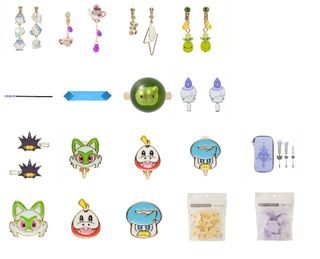 Pokemon Center Exclusive Pokémon accessory Earing / Pierce / Hair Clip / Ring / Make up Sponge / Make up brush with pouch (Pre-order)