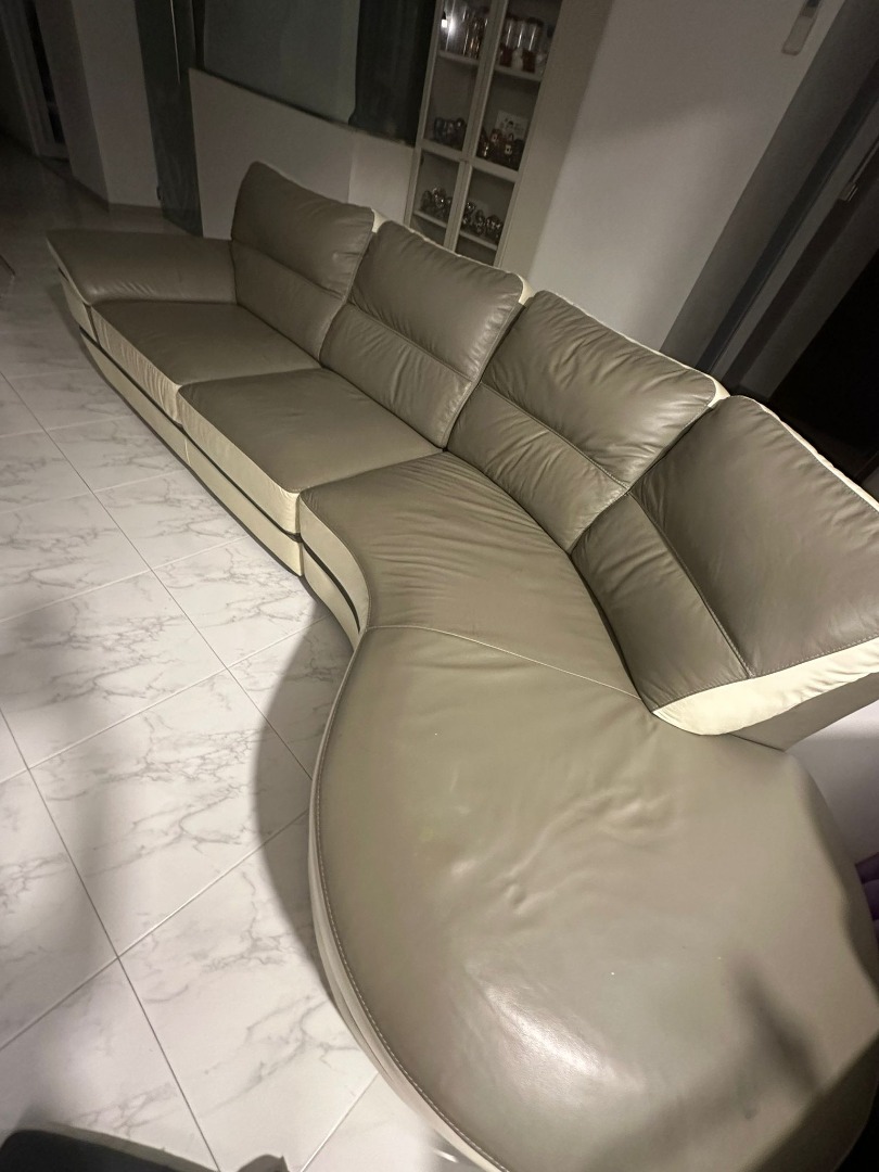 PREMIUM LEATHER SOFA, Furniture & Home Living, Furniture, Sofas on