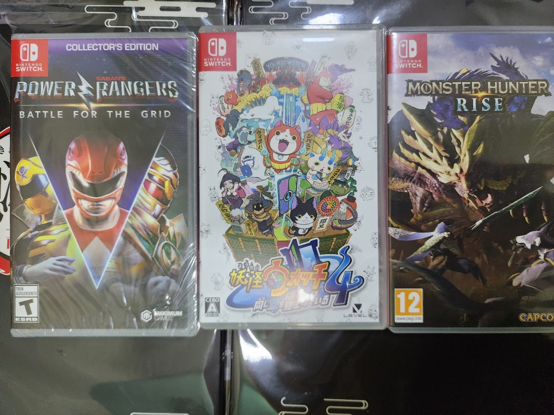(PROMO) Nintendo Switch Games for sales Yokai watch4, Power Ranges