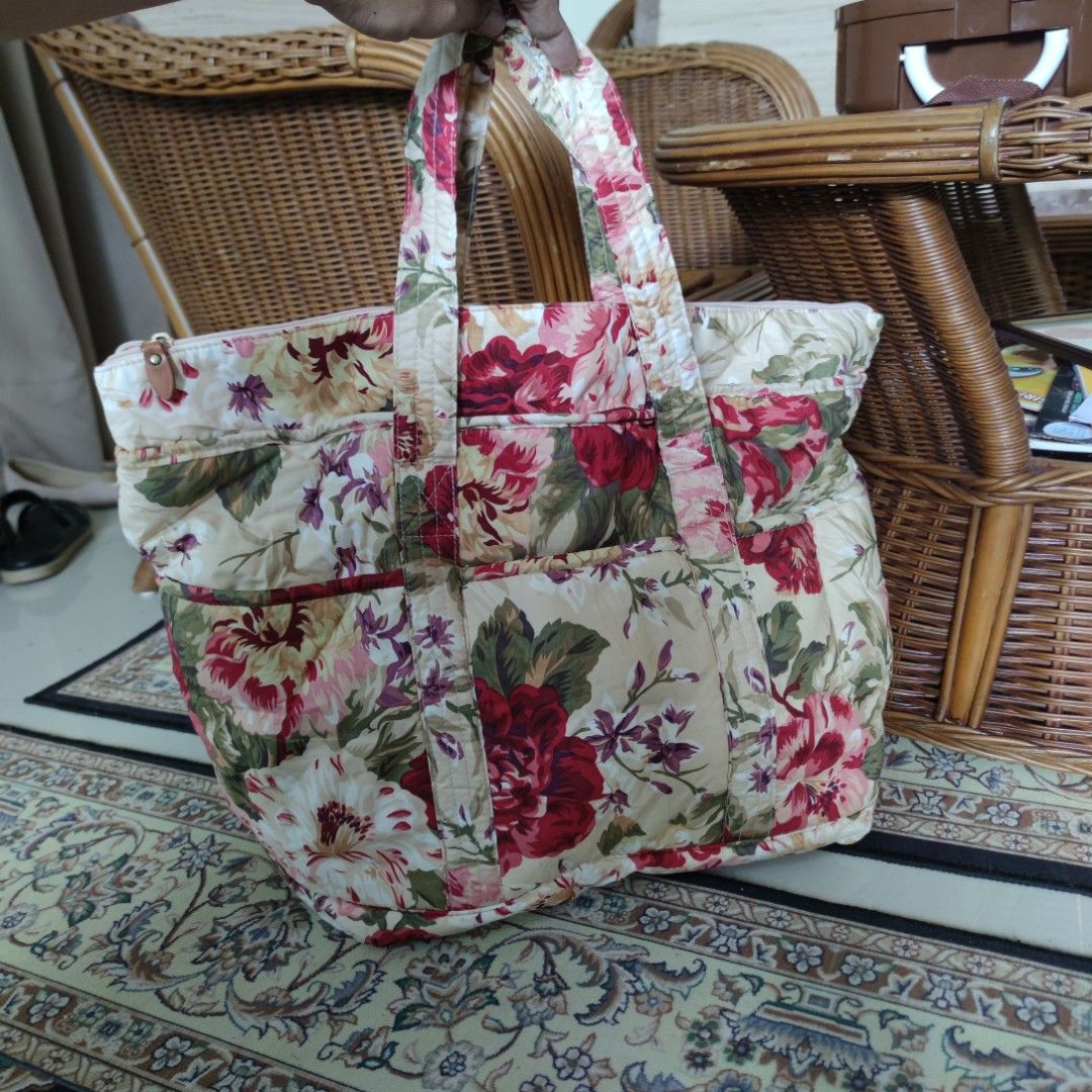 Ralph lauren sales floral tote bag