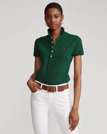 Ralph Lauren Green Polo, Women's Fashion, Tops, Other Tops on Carousell