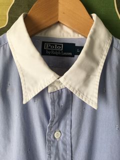 Ralph Lauren POLO Vintage Banker Shirt (Size: L) RRL Double RL LVC