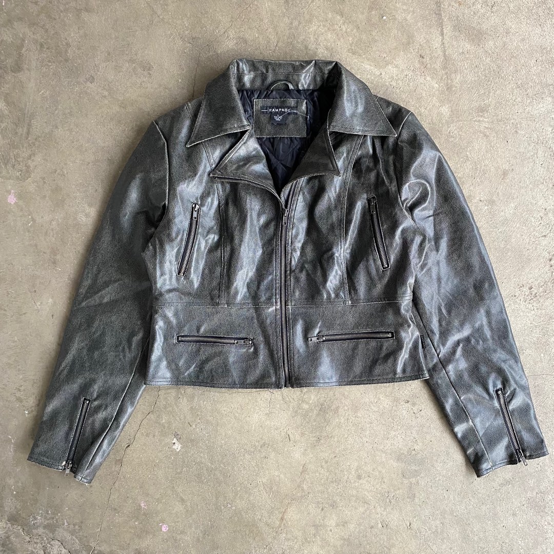 Rampage Faux Leather Jacket, Women's Fashion, Coats, Jackets and