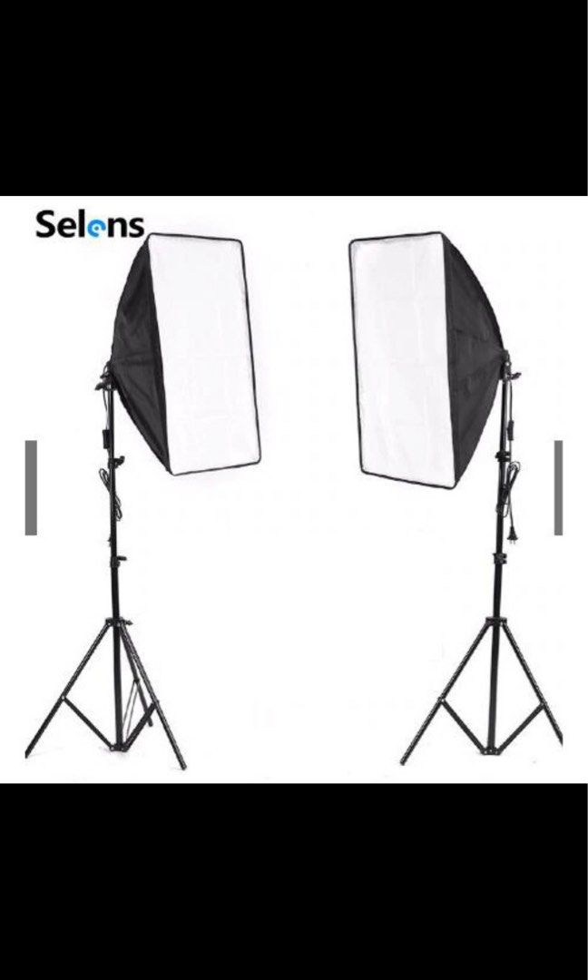 [RENTAL] 400watts studio softbox lighting set, Photography, Photography Accessories, Lighting