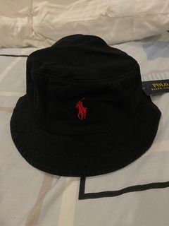 RL BLACK BUCKET HAT