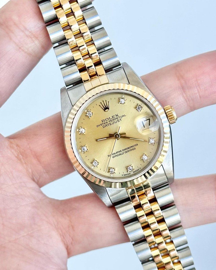 Two tone oyster perpetual datejust best sale