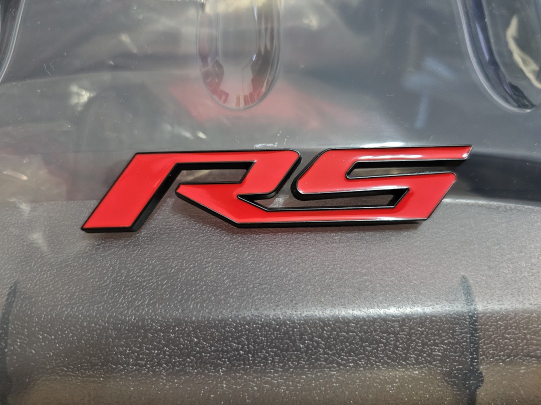 RS Badge/Emblem, Car Accessories, Accessories on Carousell