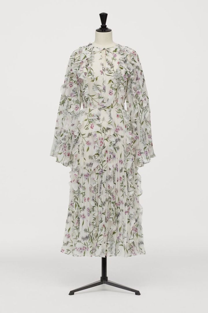 h&m chiffon dress